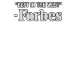 Forbes quote image reading “Best in the West” in bold text